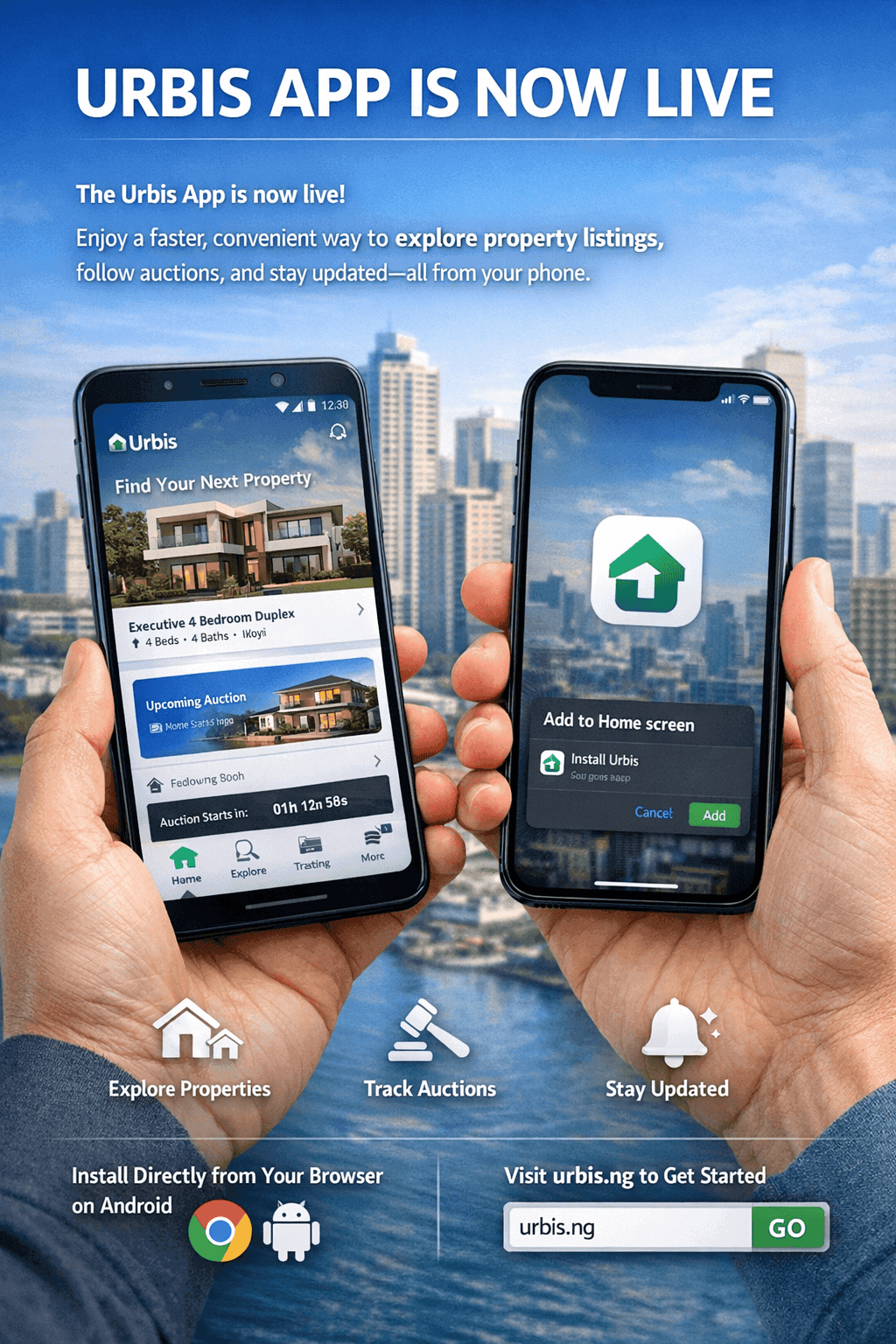 Urbis APP Is Now Live For Mobile Phones Users