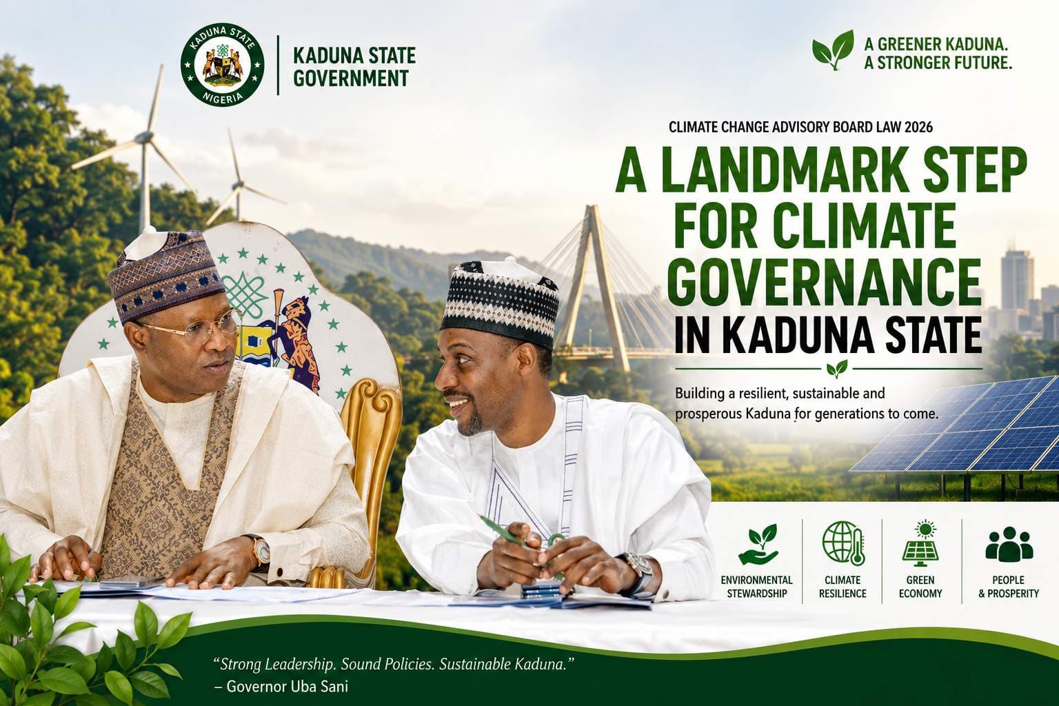 Climate Change Advisory Board Law 2026: A Landmark Step Toward a Resilient and Sustainable Kaduna State